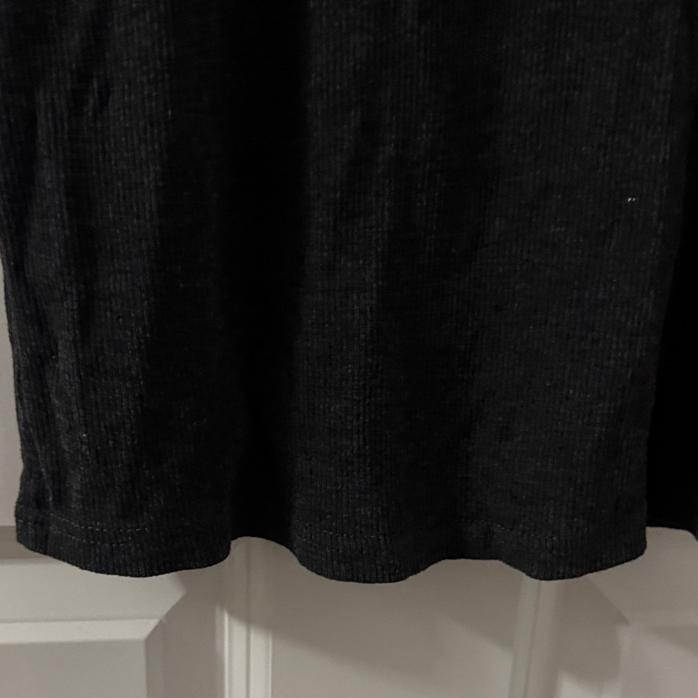 Dark Gray Ribbed Midi Dress - Picture 4 of 5